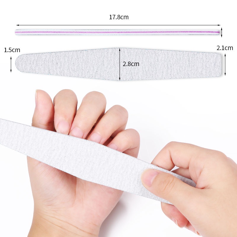 Bộ 5 / 10 Cây Dũa Móng Tay Hai Mặt 100 / 180 Grit
