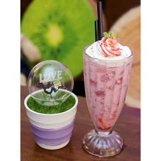 Ly trà sữa/sinh tố thủy tinh chất lượng cao - dụng cụ pha chế quầy bar, gia dụng (lốc 6 ly)