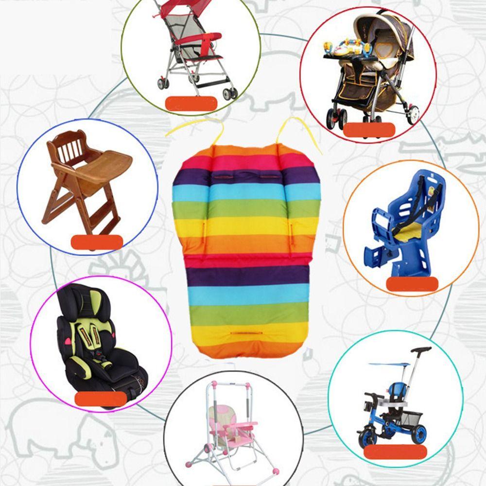 Đệm Lót Xe Đẩy Em Bé Mềm Mại Họa Tiết Cầu Vồng Dễ Thương