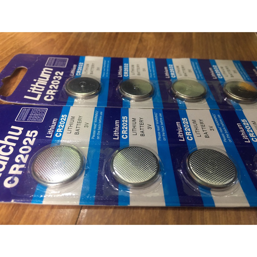 Pin cúc CR2032 / CR2025 / CR2016 / CR1632 / CR1616 / CR1620 / CR1220, Pin nút lithium 3V
