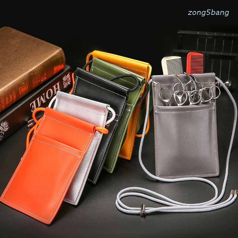 Túi đựng kéo cắt tóc chất liệu da PU có thể điều chỉnh dây đeo