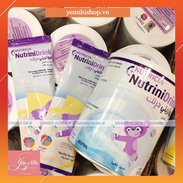 Combo 2 lon Sữa NutriniDrink Netral-Vanila lon 400g