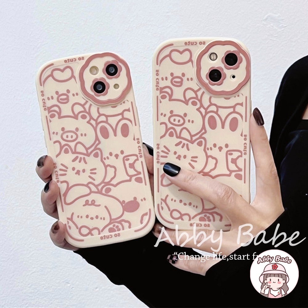 Ốp Điện Thoại TPU Mềm Trong Suốt Chống Sốc In Hình Sở Thú Hoạt Hình Đơn Giản Cho IP 13 12 11 Pro Max X XS XR 8 7 Plus