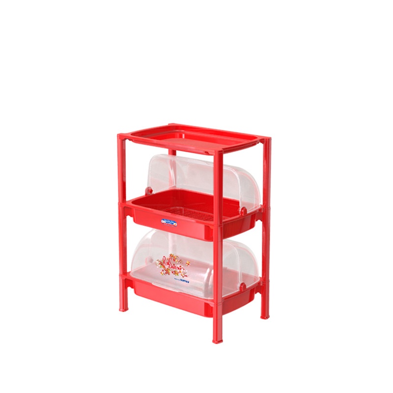 Kệ chén nắp nhỏ 2 ngăn Duy Tân ( 47 x 35.5 x 78 cm) - Chuyên đựng đồ ăn, chén bát (màu ngẫu nhiên)