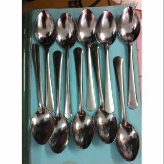 Bộ 10 muỗng cơm inox cán dài
