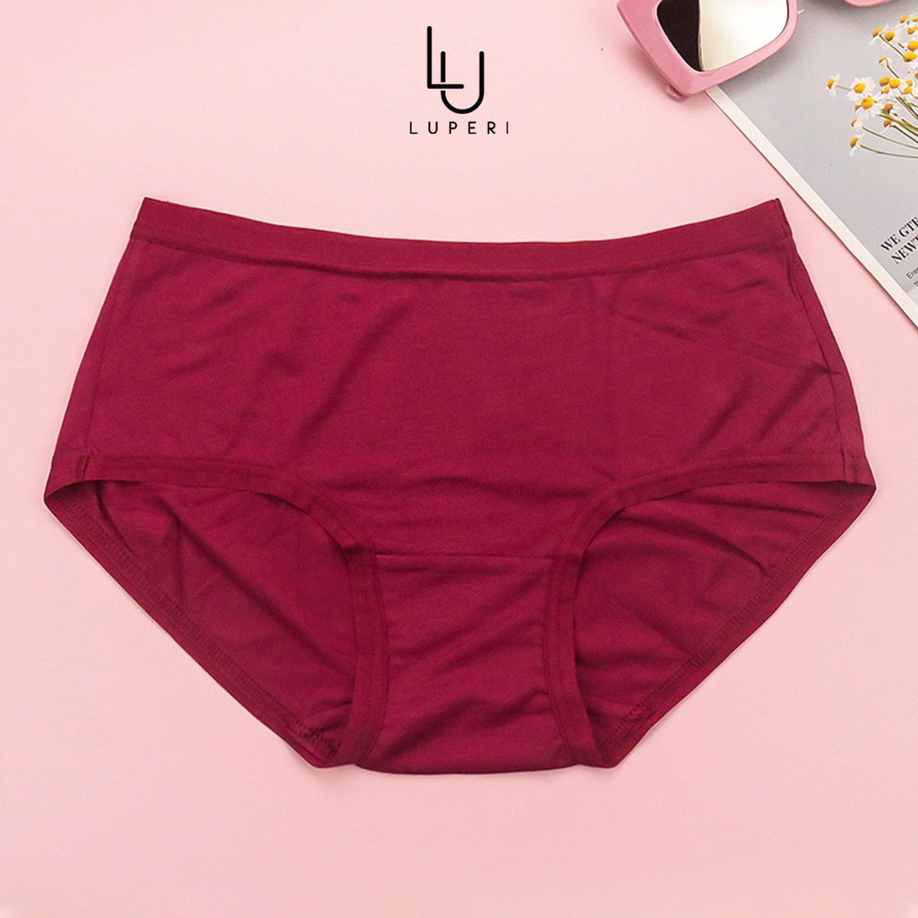 Quần Lót Nữ Cotton Form To Luperi Dáng Bikini Cơ Bản Cạp Vừa Chất Liệu Co Giãn Mềm Mại Thoáng Mát Sp763