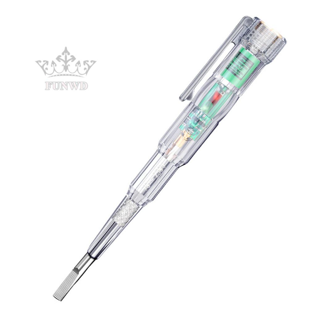 【FUNWD】70-250V Circuit Tester Electric Screwdriver Induction Voltage Detector Pen