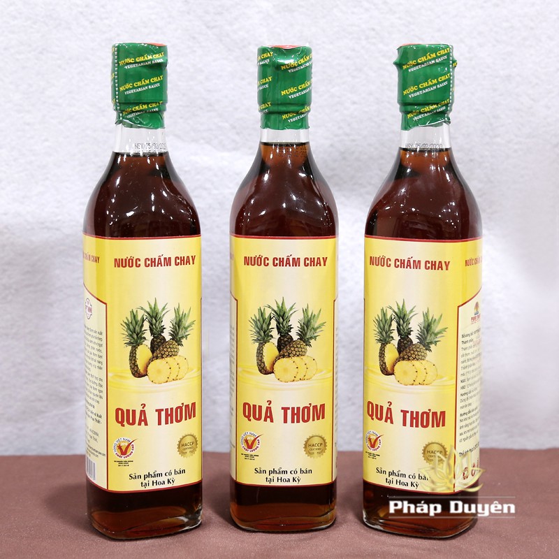 Thực Phẩm Chay - Nước Mắm Chay Quả Thơm (Dứa), Chai 520ml