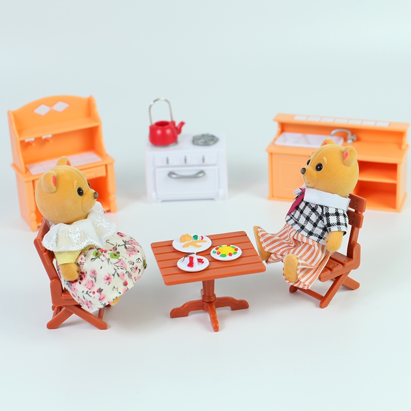 Bộ Đồ Chơi Nhà Búp Bê Gồm 17 Món Cho Bé