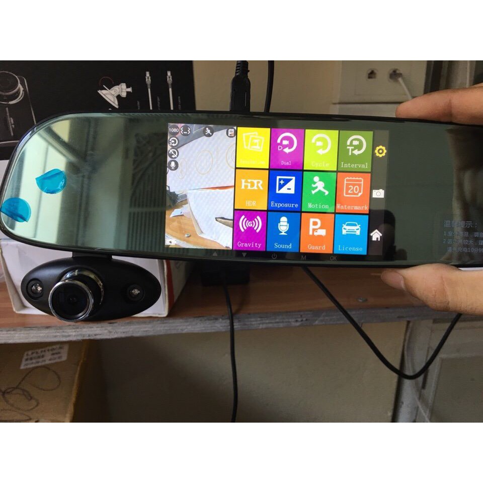 Camera Hành Trình Gương Anytek B33 - Quay trước - trong và sau xe - Full HD | BigBuy360 - bigbuy360.vn