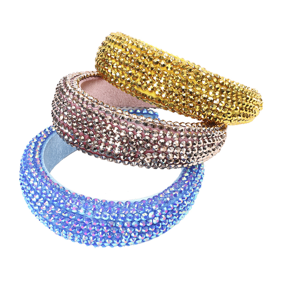 Băng Đô Cài Tóc Bản Rộng Đính Đá Thời Trang Cho Nữ