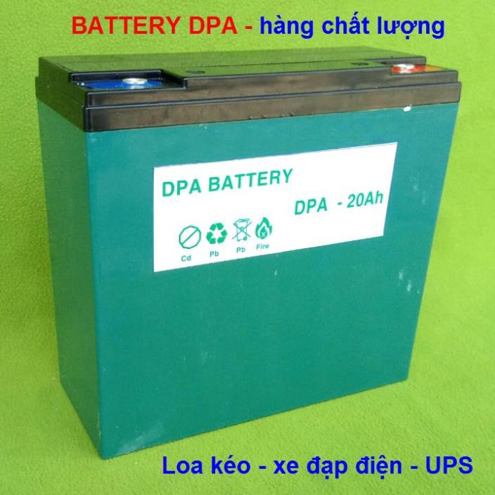 Bình ắc quy khô 12V 20AH cho loa kéo, xe đạp điện, bộ lưu điện UPS - Bình ắc qui khô