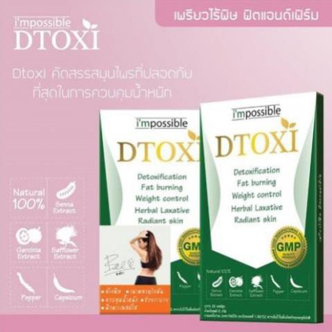 1 vỉ 10 viên Dtoxi - Thải Độc Giảm Cân