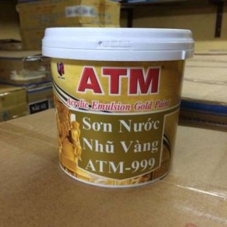 Combo 2 hộp Sơn nhũ vàng ATM 999_980g