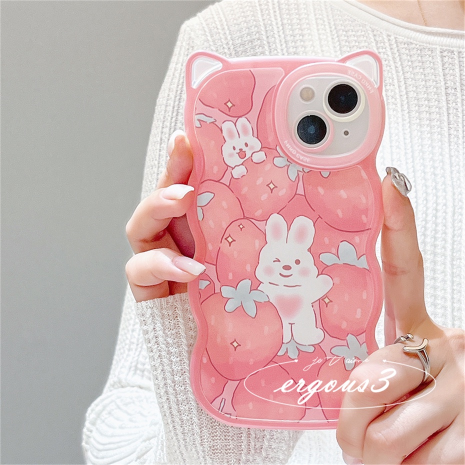 🌈Cat Ear🎁Ốp Điện Thoại Mềm Hình Tai Mèo / Gấu / Thỏ Cho iPhone 14 13 12 11 Pro Max SE2020 X XR Xs Max 7 8 6 6s Plus