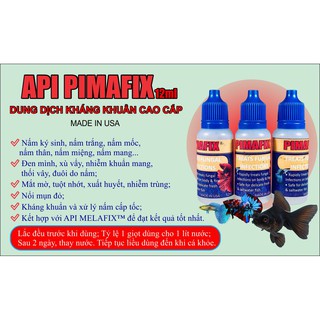 DUNG DỊCH CHĂM SÓC CÁ, DƯỠNG CÁ BETTA, GUPPY, GOLDFISH, CÁ NUÔI THỦY SINH - MELAFIX 12ML [NHẬP KHẨU THÁI LAN]