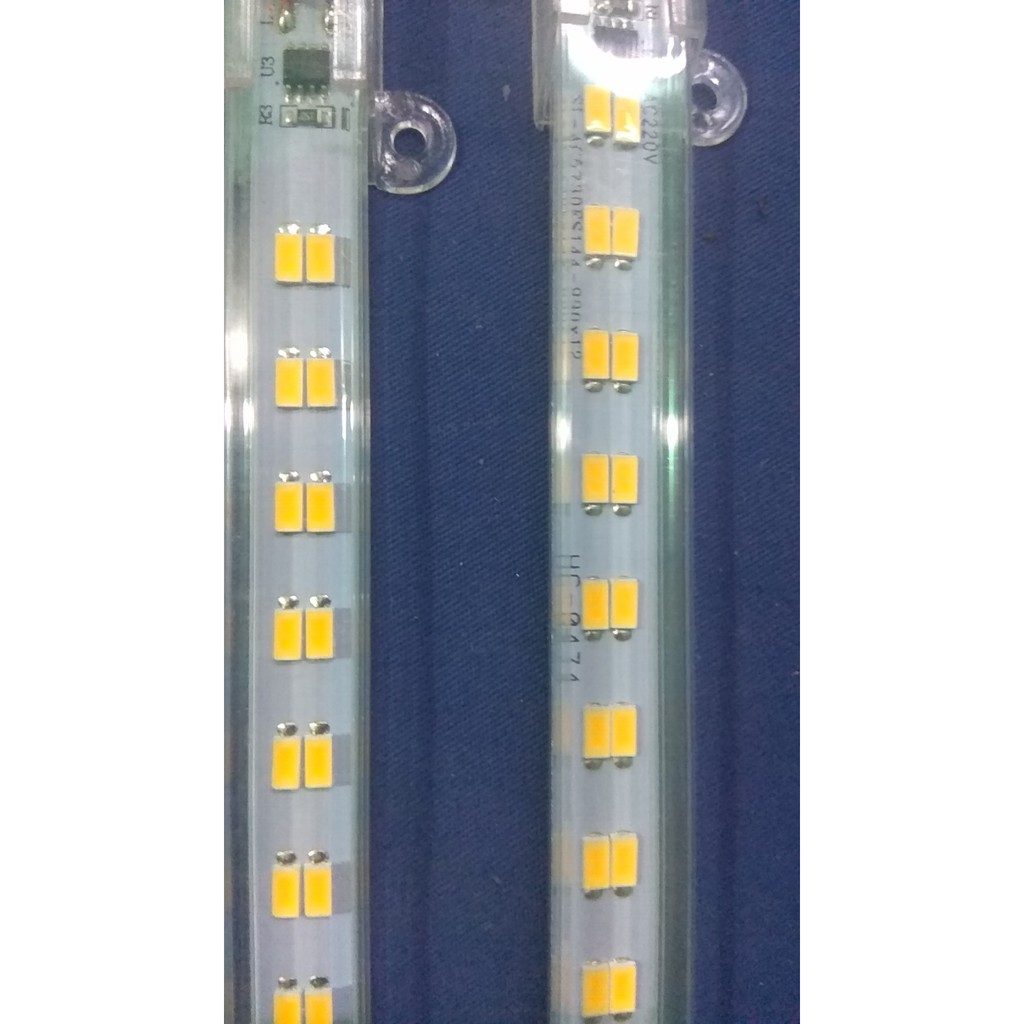 Đèn Led thanh 5730 220V vàng ấm,Trắng loại 2 hàng kép 1m 144 led