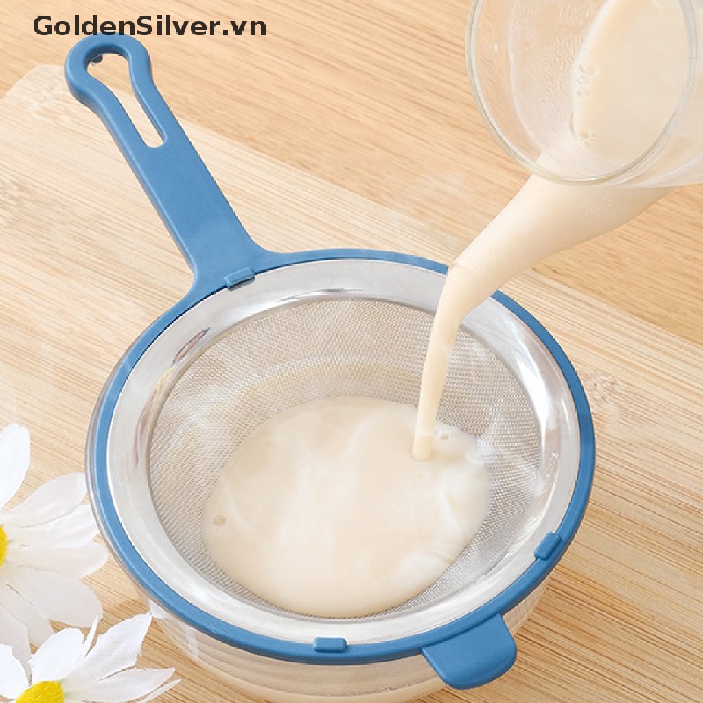 Dụng Cụ Rây Bột Bằng Lưới Màu Vàng Kim