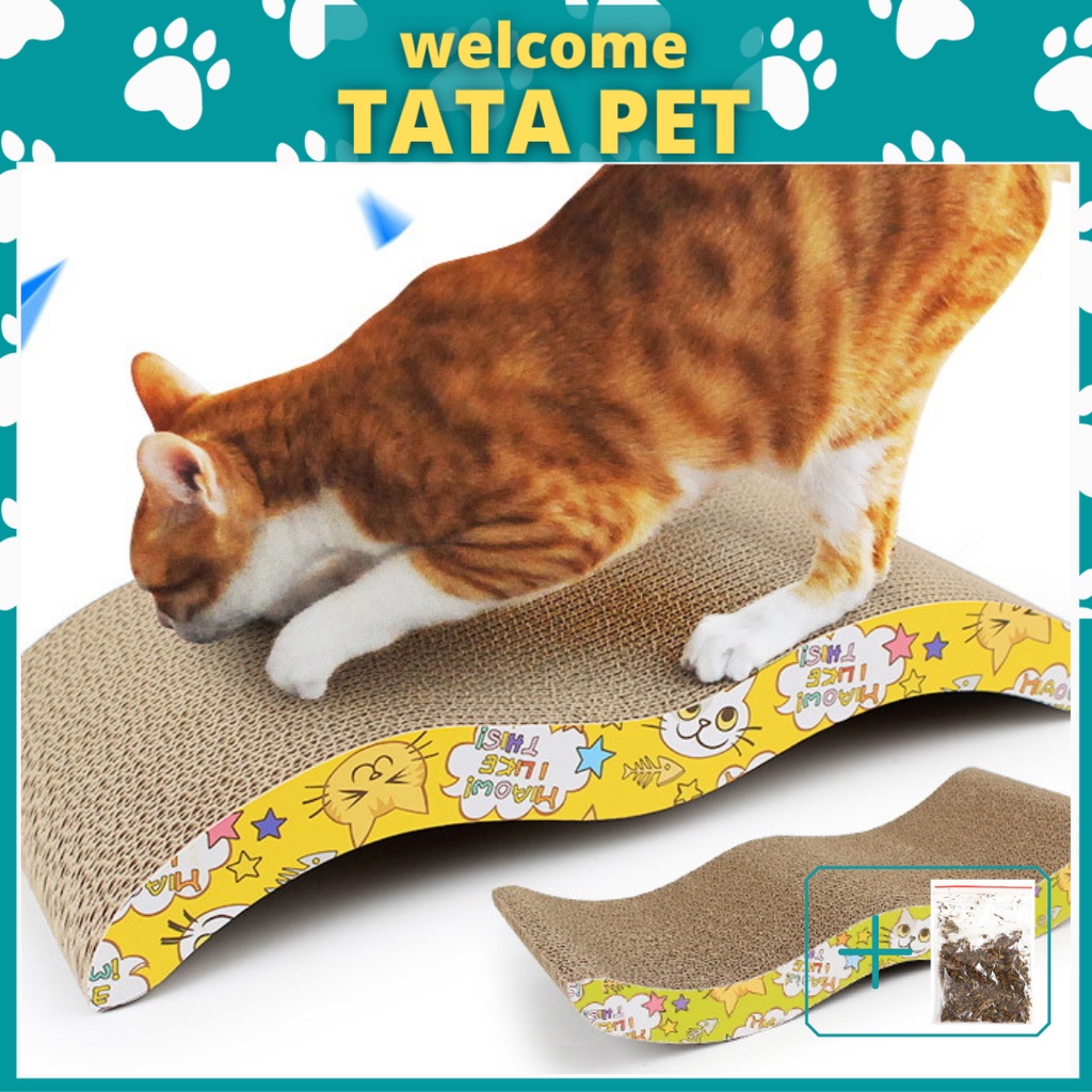 Bàn cào móng cho mèo tặng kèm catnip  (CM13.4) TATAPET