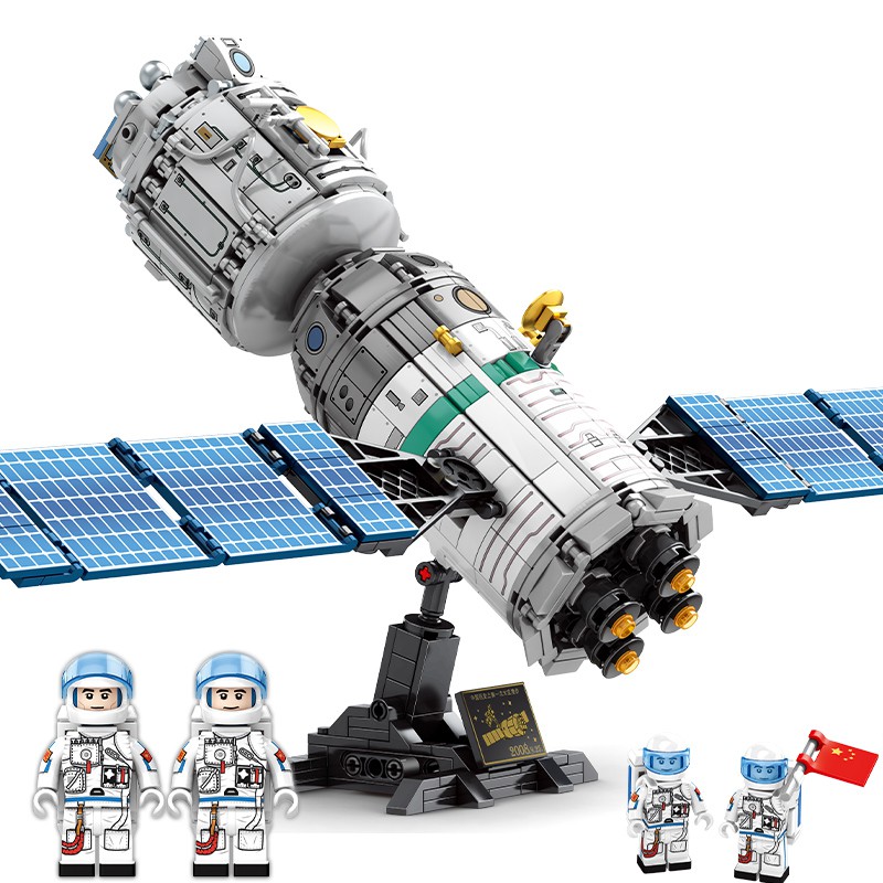 Bộ Đồ Chơi Lắp Ráp Mô Hình Tàu Vũ Trụ HUIQIBAO TOYS Sáng Tạo Gồm 804 Mảnh