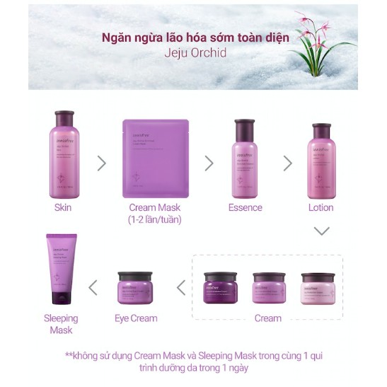 Tinh chất dưỡng ngăn ngừa lão hóa sớm từ hoa lan [Innisfree] Jeju Orchid Enriched Essence 50ml