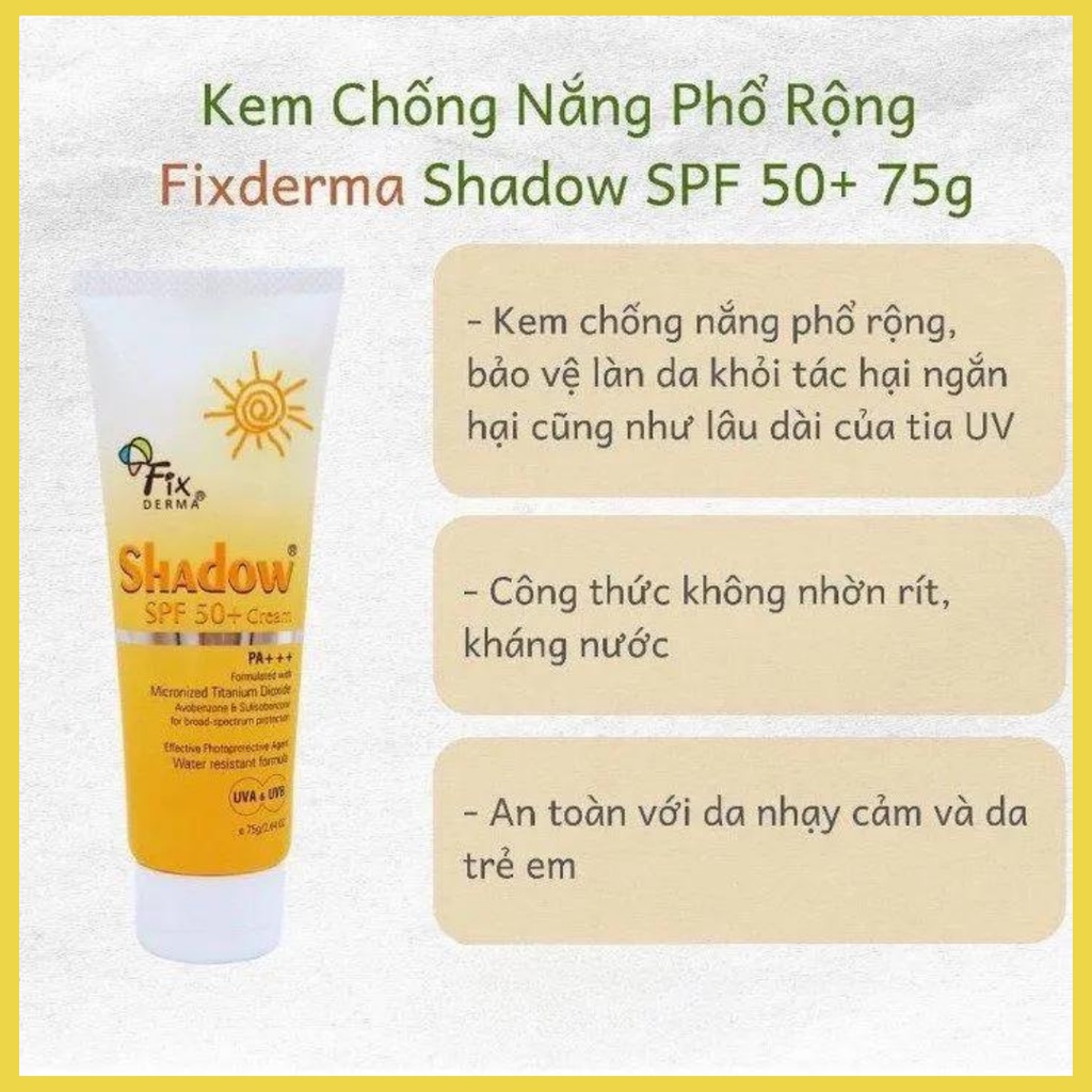 Kem Chống Nắng Fixderma Shadow 75g