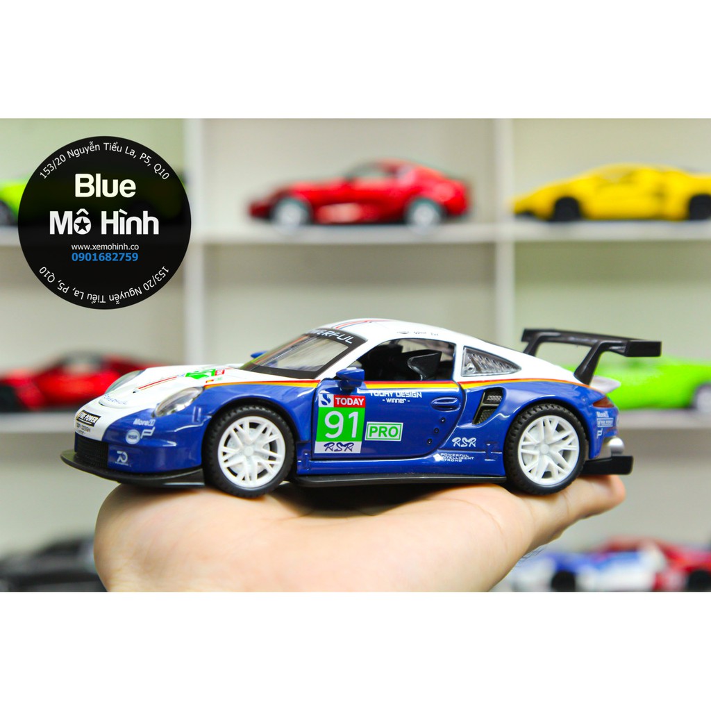 Blue mô hình | Xe mô hình xe đua Porsche 911 RSR Race 1:32