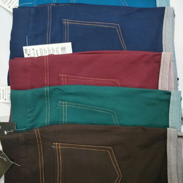 Quần short da cá giả jean