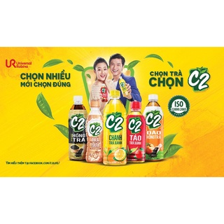 THÙNG 24 CHAI TRÀ XANH C2 CÁC VỊ/.