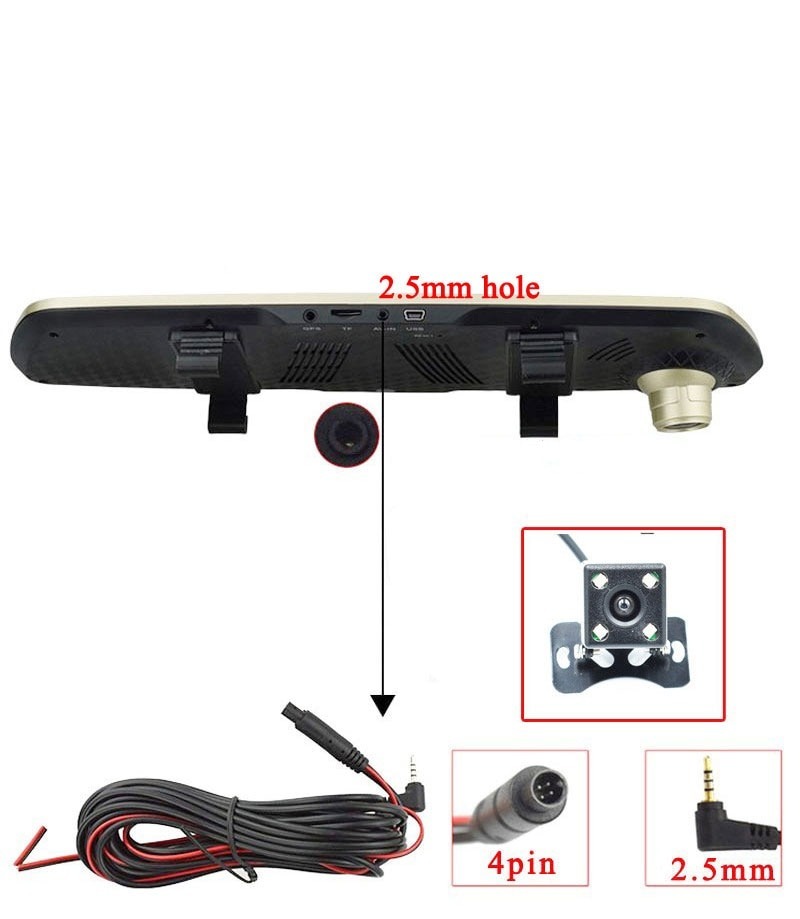 Camera Lùi Xe Hd 2.5mm Jack Port 4 Pin Cho Xe Hơi | BigBuy360 - bigbuy360.vn
