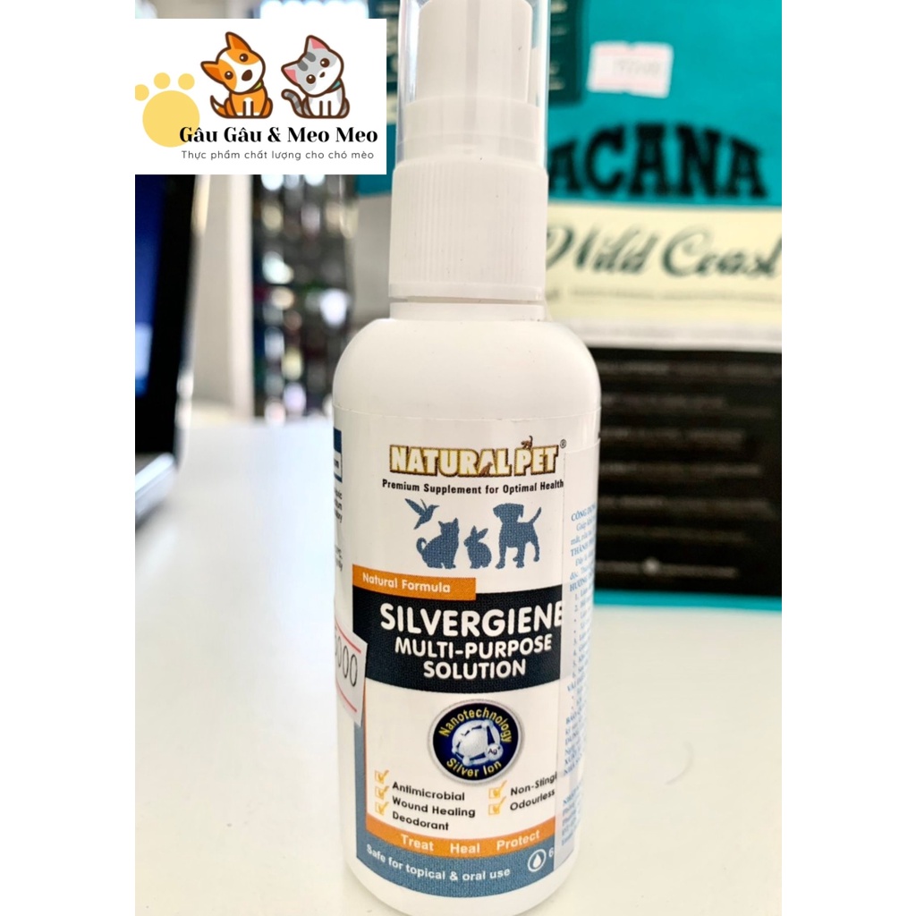 SILVERGIENE XỊT NANO SILVER LÀM LÀNH VẾT THƯƠNG CHO THÚ CƯNG