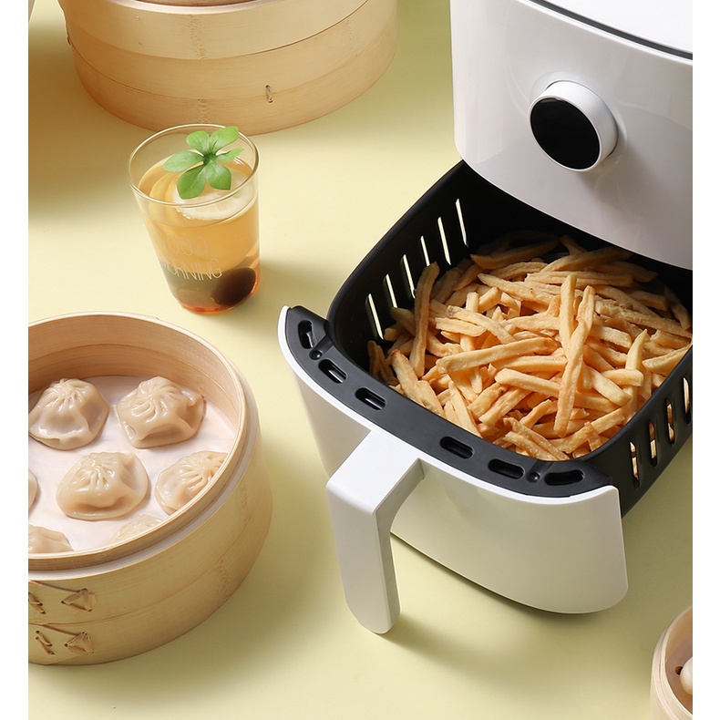 Giấy lót thấm dầu nồi chiên tròn vuông cắt sẵn các size 16cm, 20cm chống dính