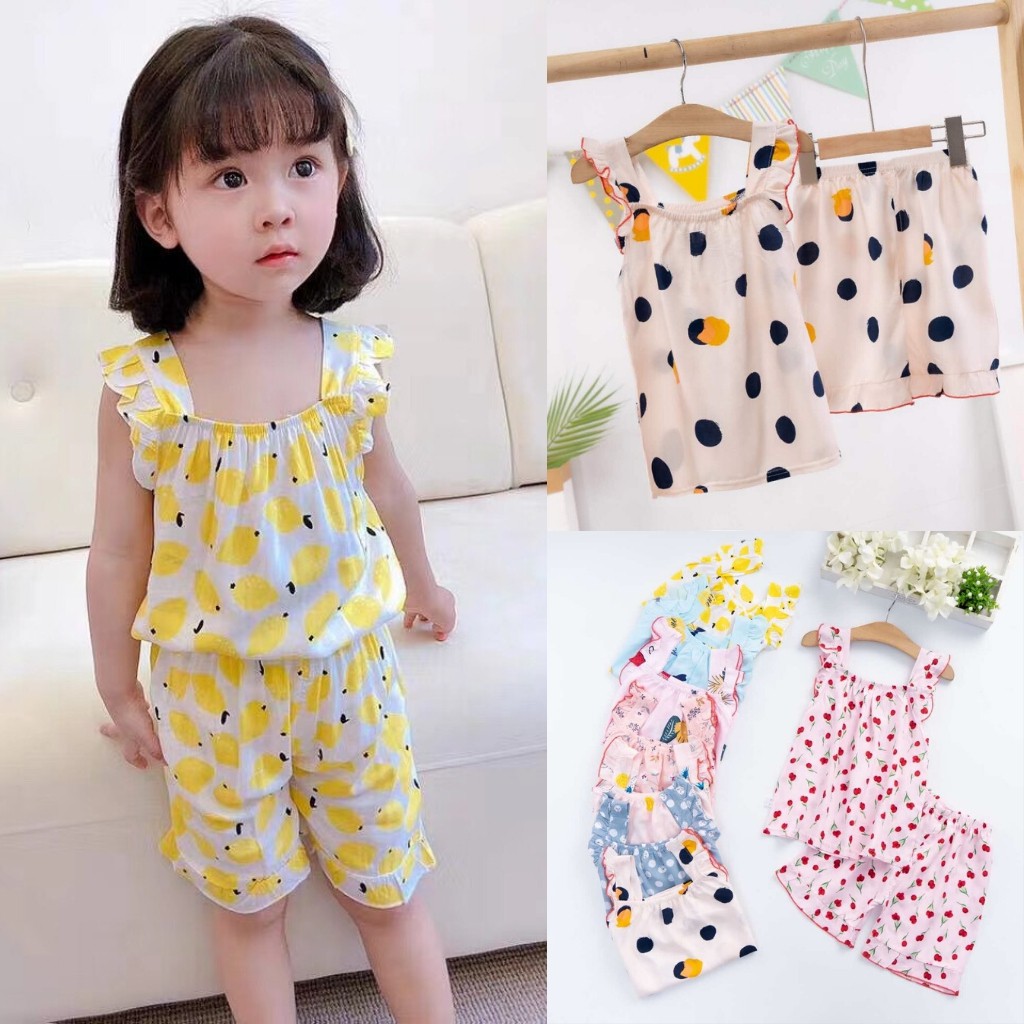 Bộ lanh HC KIDS TBKS90 - đồ bộ mặc nhà cho bé cực mềm mát