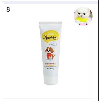 Thuốc nhuộm tóc lông cho thú cưng chỉ còn màu vàng