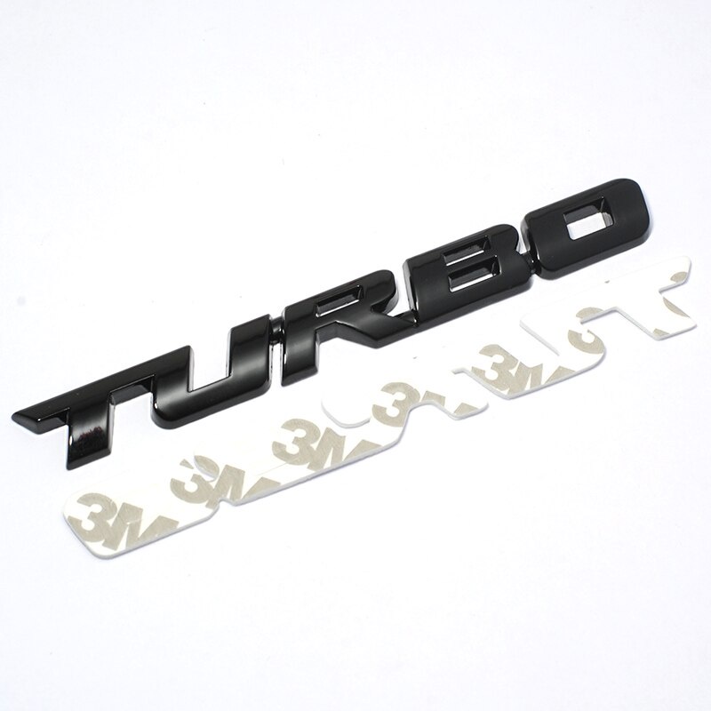 Tem Decal Chữ TURBO Dán Xe Ô Tô