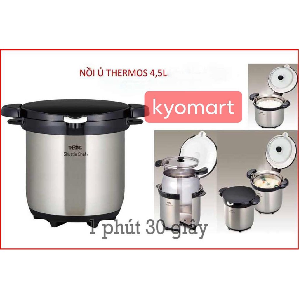 Nồi ủ chân không Thermos 4.5 lít Nhật KGB-4500 chính hãng