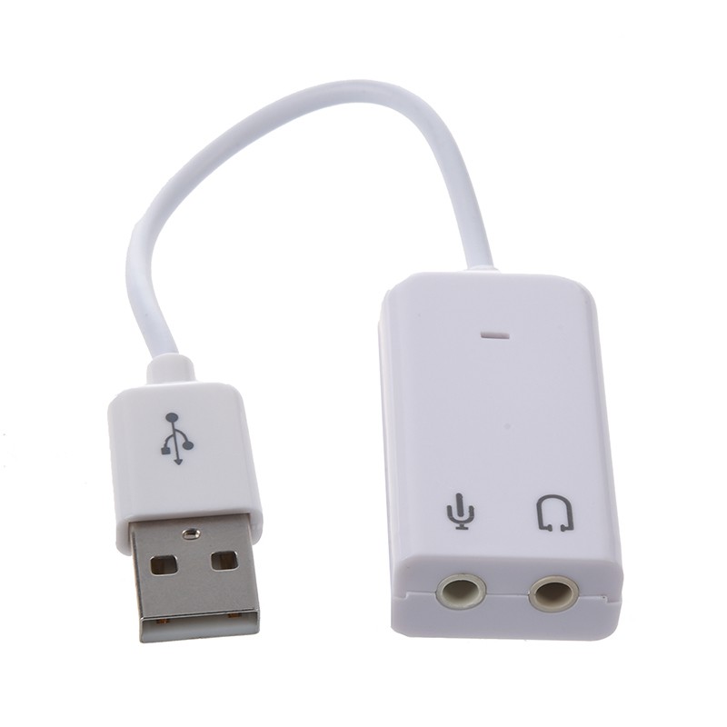 Thiết bị chuyển đổi cổng USB 2.0 qua 3.5mm dùng cho tai nghe và micro máy tính