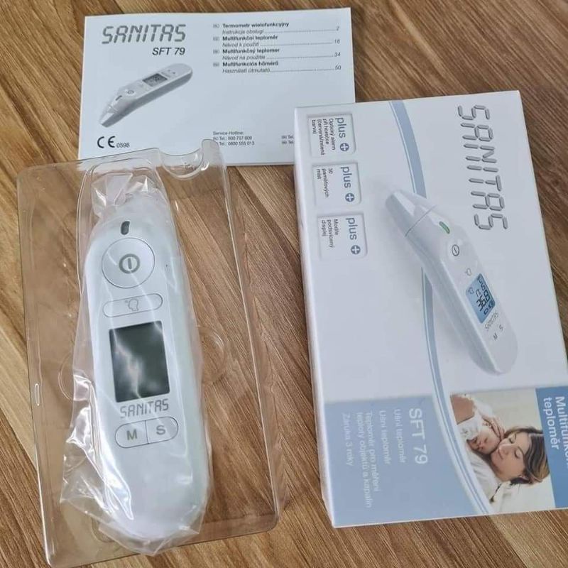 Hàng Đức NHIỆT KẾ HỒNG NGOẠI SANITAS BẢN NÂNG CẤP MỚI NHẤT SFT 79