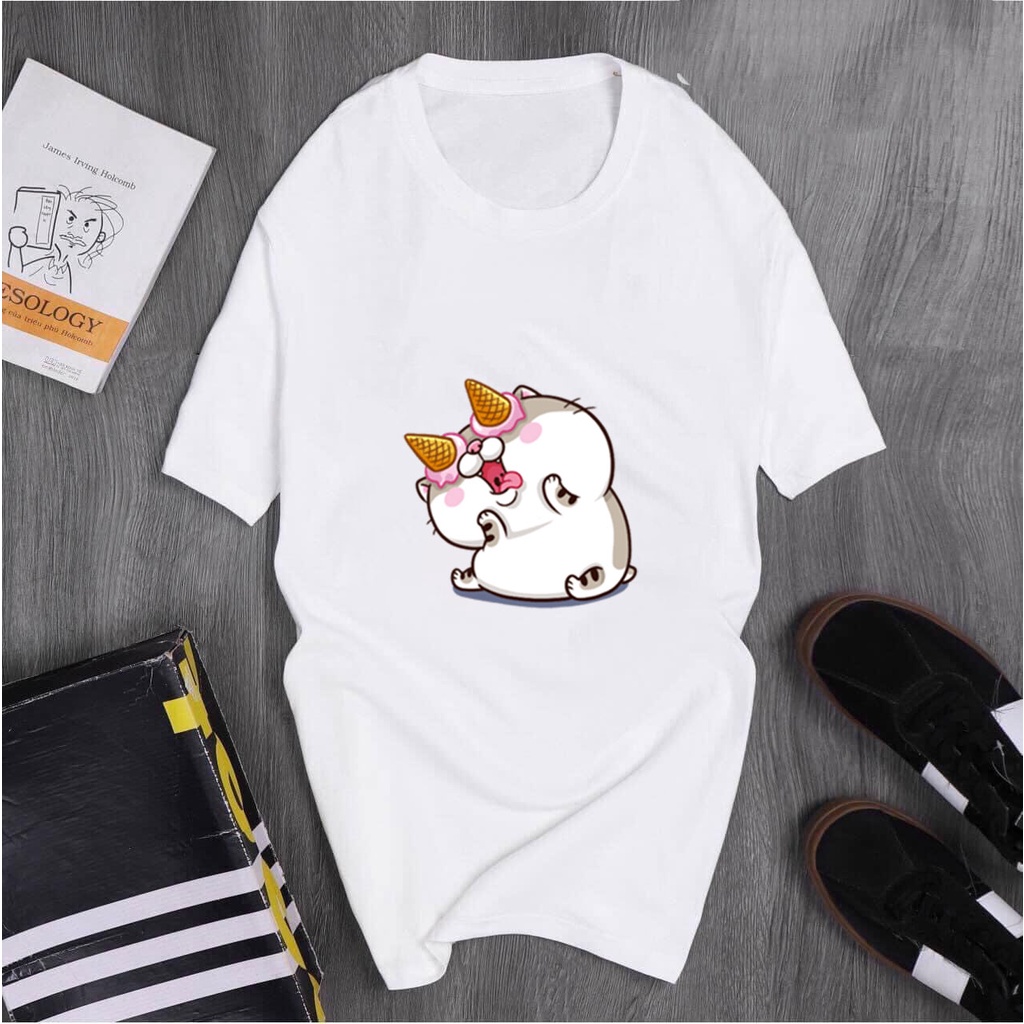 Áo thun cặp nam nữ có hình mèo ami siêu đáng yêu vừa mới ra mắt - s49