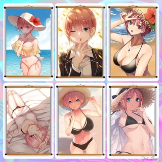 Poster Vải Nakano Ichika Anime GoToubun no Hanayome