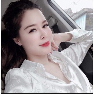 Áo sơ mi lụa gấm tay dài [ chất vải cao cấp