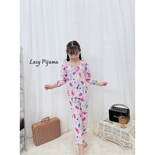 [FLASH SALE] Đồ bộ ngủ bé gái, bộ pijama dài tay cho bé gái size 18-30kg chất lụa mango mềm mát