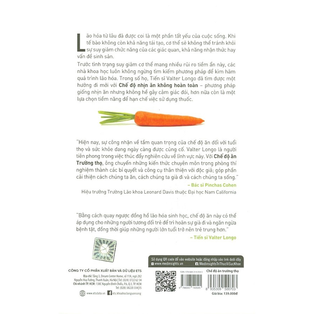 Sách - Chế Độ Ăn Trường Thọ | BigBuy360 - bigbuy360.vn