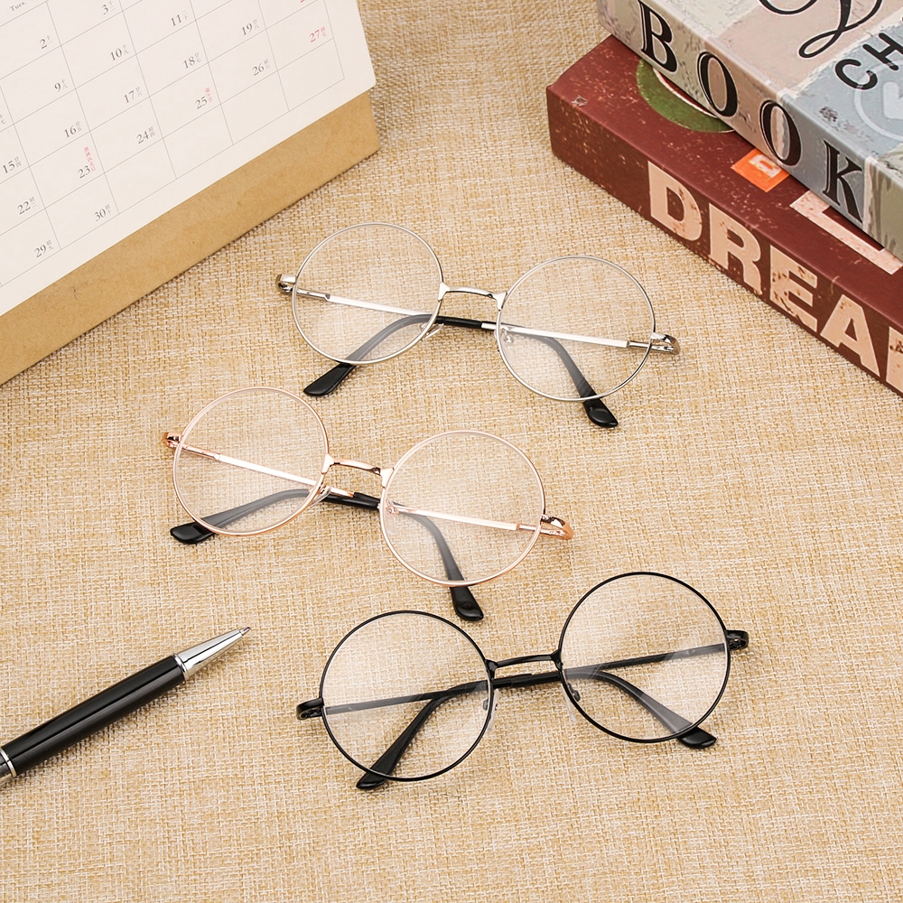 ROSE Round Flexible Portable Ultra Light Resin Metal -1.00~-4.0 Diopter Myopia Glasses