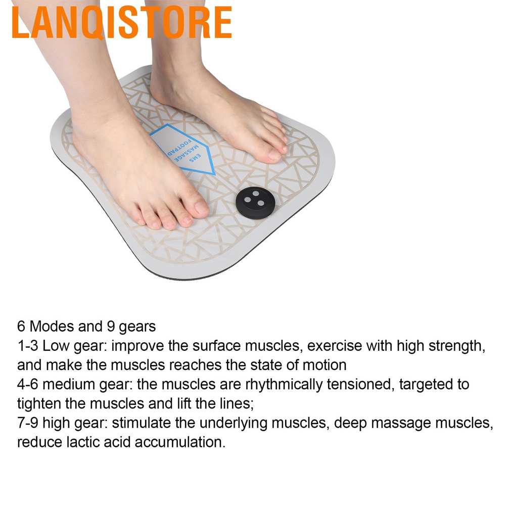 (Hàng Mới Về) Đệm Mát Xa Chân Bằng Điện Ems Kích Thích Cơ Bắp Có Thể Sạc Lại | BigBuy360 - bigbuy360.vn