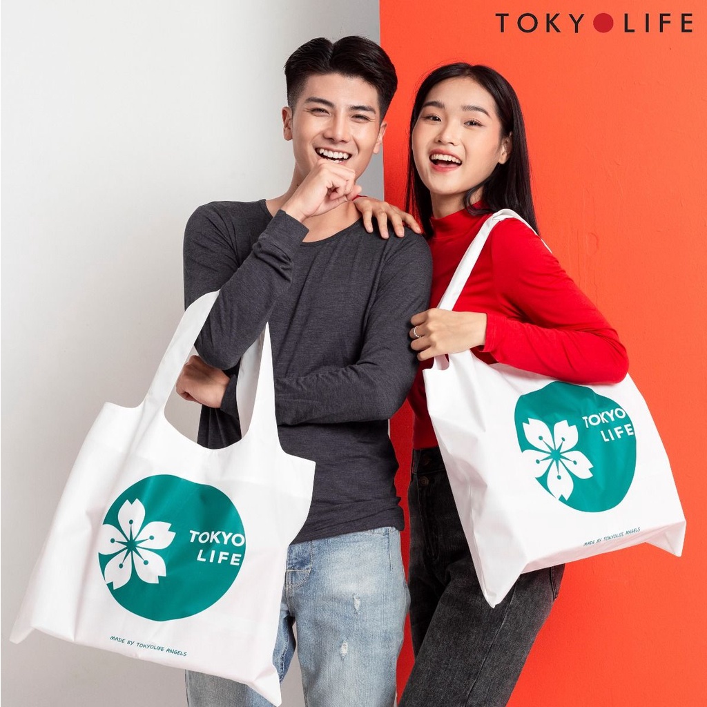 Túi gấp gọn bảo vệ môi trường TokyoLife H1/I2BAG510H (Giao màu ngẫu nhiên)