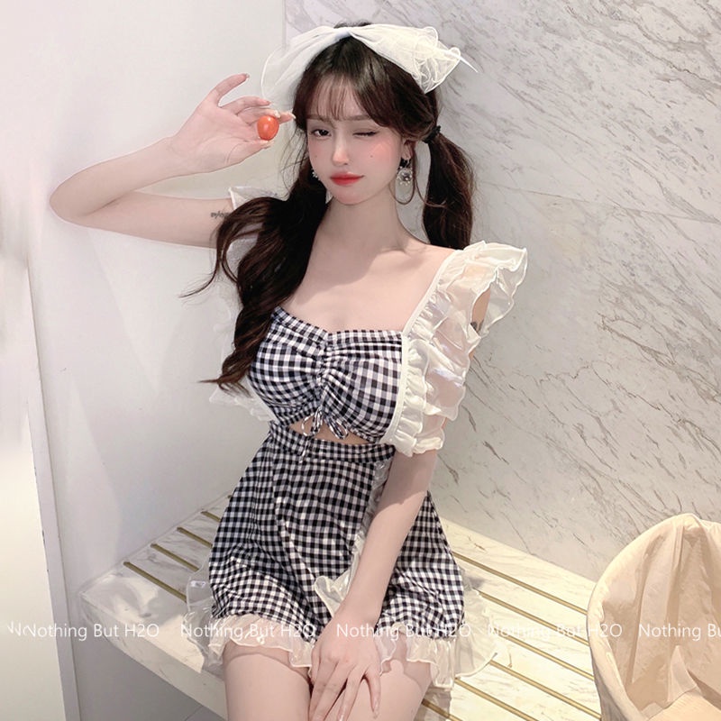 Bộ Đồ Bơi Mỏng Thiết Kế Dễ Thương Cho Nữ
