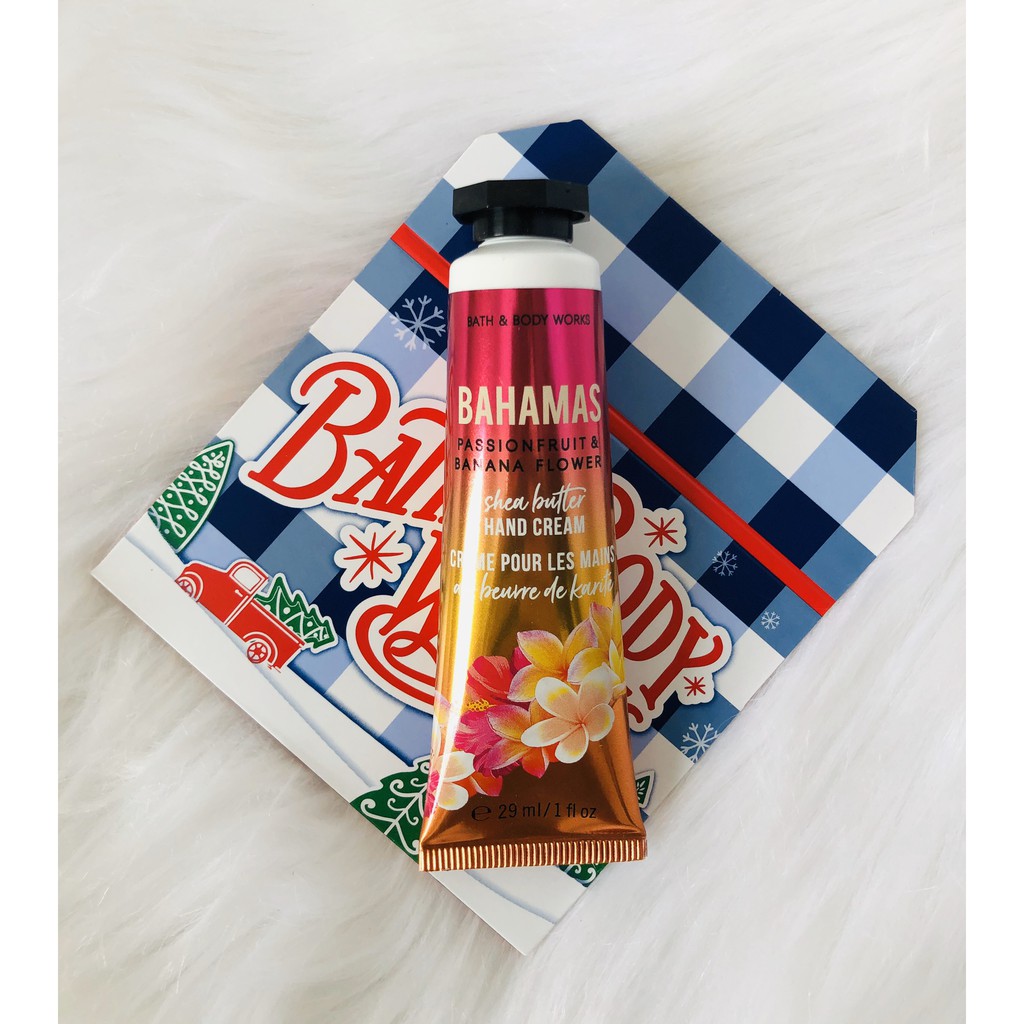 Kem dưỡng da tay Bahamas passionfruit &  banana flower- Bath & Body Works (29ml)