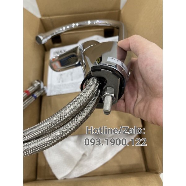 Vòi rửa chén bát nóng lạnh INAX SFV-2011S, Vòi Bếp 2 đường nước, Chính hãng 100%
