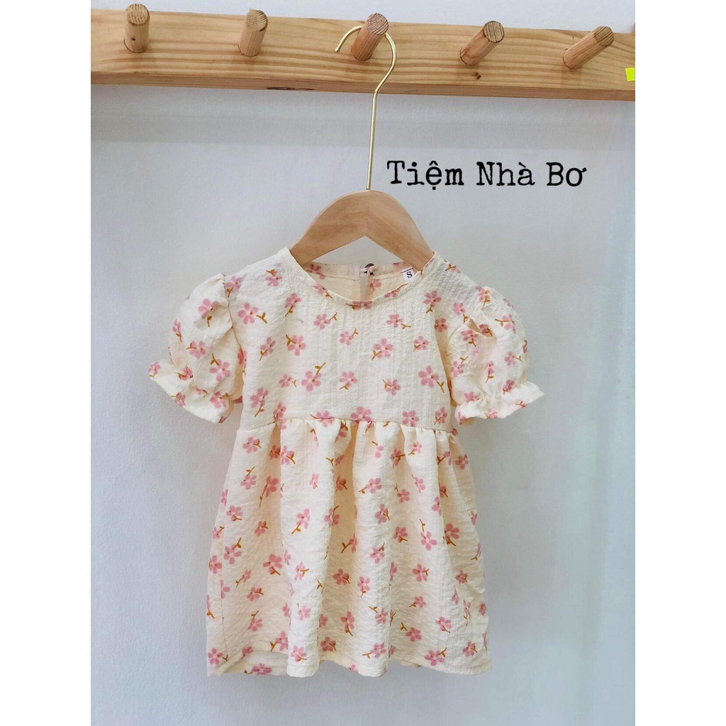 Váy bé gái 7kg đến 16kg họa tiết dáng baby doll, đầm bé gái mặc hè TNB